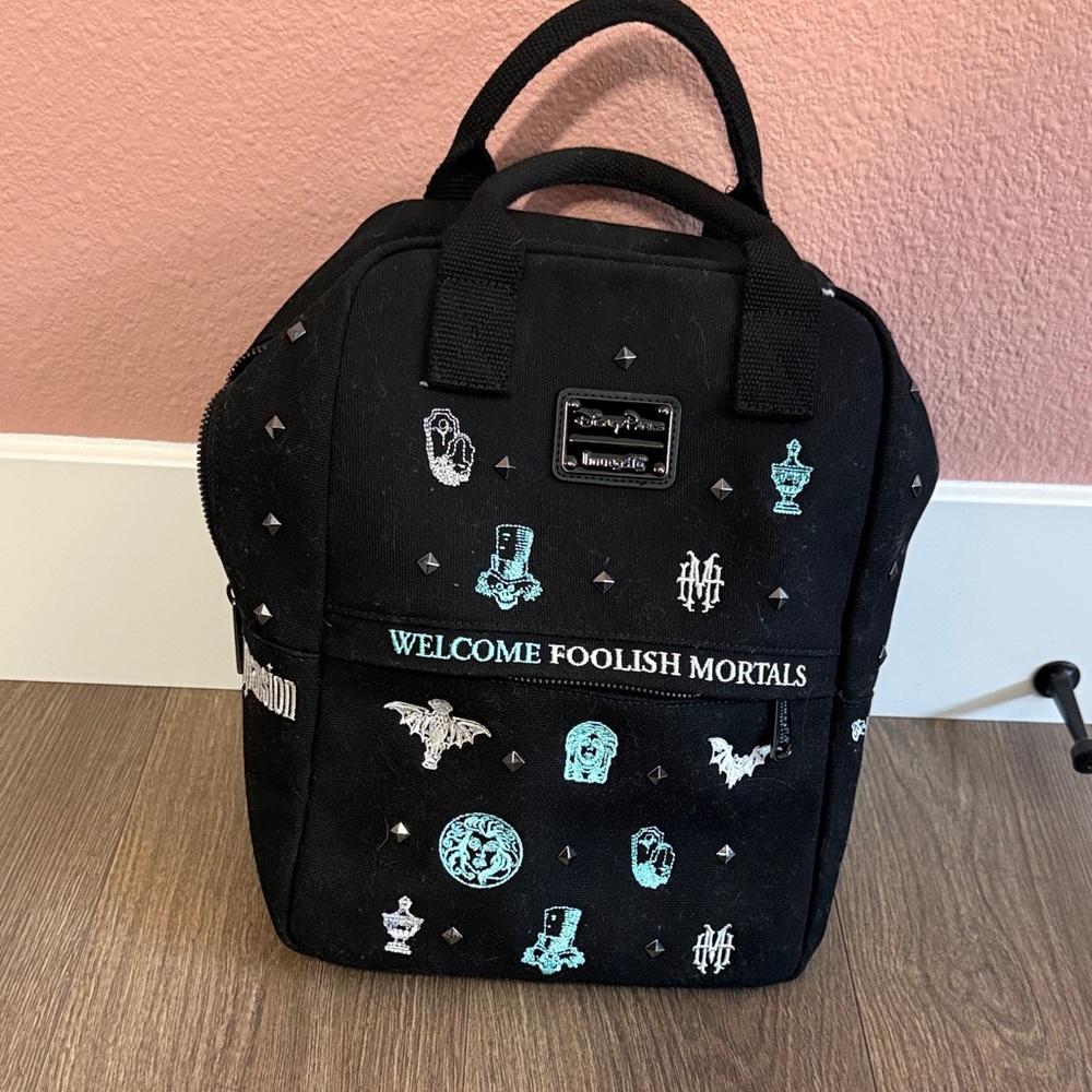 Haunted Mansion Loungefly Black Mini Backpack